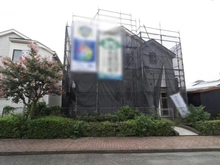 【東京都/小平市美園町】小平市美園町3丁目 B号棟 建築中の外観：全2区画　B号棟は手前側
