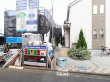 【東京都/小平市美園町】小平市美園町3丁目 B号棟 建築中の外観：全2区画　B号棟は手前側