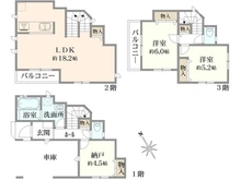 【神奈川県/川崎市中原区井田】川崎市中原区井田2丁目　新築戸建 A号棟 間取り図