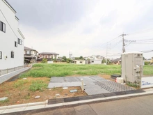【埼玉県/所沢市上新井】所沢市上新井2丁目新築戸建 B号棟 現地（建築前）：全8区画　B区画は左から2番目