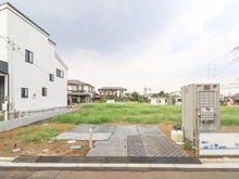 【埼玉県/所沢市上新井】所沢市上新井2丁目新築戸建 B号棟 現地（建築前）：全8区画　B区画は左から2番目