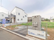 【埼玉県/所沢市上新井】所沢市上新井2丁目新築戸建 B号棟 現地（建築前）：全8区画　B区画は左から2番目