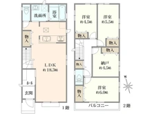 【埼玉県/所沢市上新井】所沢市上新井2丁目新築戸建 C号棟 間取り図
