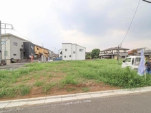 【埼玉県/所沢市上新井】所沢市上新井2丁目新築戸建 F号棟 現地（建築前）：全8区画　F区画は左から2番目手前側