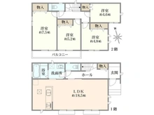【埼玉県/所沢市上新井】所沢市上新井2丁目新築戸建 F号棟 間取り図