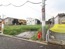 【埼玉県/所沢市上新井】所沢市上新井2丁目新築戸建 H号棟 現地（建築前）：全8区画　H区画は右手前側