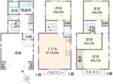 【神奈川県/横浜市南区清水ケ丘】横浜市南区清水ヶ丘　リフォーム済み中古戸建 間取り図