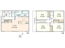 【神奈川県/横浜市瀬谷区二ツ橋町】横浜市瀬谷区二ツ橋町新築戸建 3号棟 間取り図