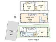 【東京都/台東区谷中】谷中3丁目新築戸建A号棟 間取り図