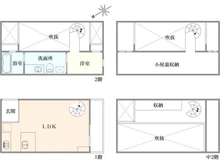 【東京都/文京区小日向】東京都文京区小日向1丁目 間取り図