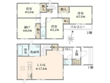 【東京都/足立区六木】足立区六木2丁目新築戸建　I号棟 間取り図