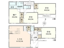 【東京都/足立区六木】足立区六木2丁目新築戸建　E号棟 間取り図