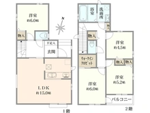 【東京都/足立区六木】足立区六木2丁目新築戸建　A号棟 間取り図