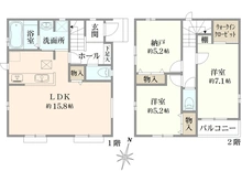 【東京都/足立区六木】足立区六木2丁目新築戸建　J号棟 間取り図