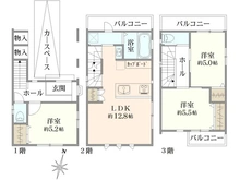 【東京都/荒川区西日暮里】西日暮里戸建　B棟 間取り図