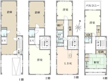 【東京都/墨田区千歳】墨田区千歳2丁目　戸建て 間取り図