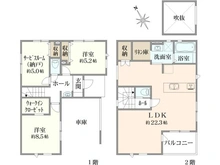 【東京都/足立区伊興】足立区伊興四丁目　新築戸建2号棟 間取り図