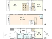 【東京都/足立区西新井本町】足立区西新井本町　戸建て 間取り図
