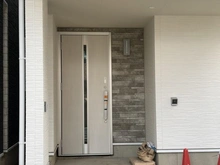 【東京都/足立区伊興】足立区伊興3丁目　C号棟 建築中の外観：全7棟、右から二番目前方