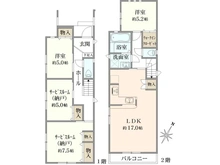 【東京都/足立区伊興】足立区伊興3丁目　C号棟 間取り図