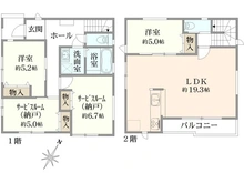 【東京都/足立区伊興】足立区伊興3丁目　F号棟 間取り図