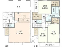 【東京都/足立区保木間】足立区保木間3丁目　2号棟 間取り図