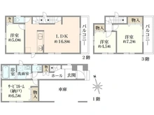 【東京都/足立区宮城】足立区宮城1丁目　新築戸建　F号棟 間取り図