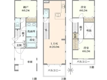 【東京都/中野区本町】中野区本町5丁目　新築戸建 間取り図