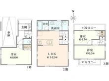 【東京都/足立区伊興】足立区伊興3丁目　新築戸建て 間取り図