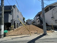 【東京都/世田谷区桜丘】世田谷区桜丘二丁目　新築戸建A号棟 現地（建築前）：全2棟現場　手前側区画