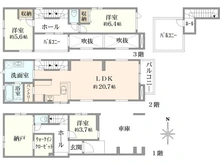 【東京都/墨田区墨田】墨田2丁目　新築戸建て3号棟 間取り図
