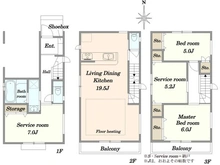 【埼玉県/川口市青木】川口市青木1丁目 新築戸建 D号棟 間取り図