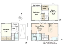 【埼玉県/川口市青木】川口市青木2丁目II期　新築戸建 間取り図