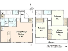 【埼玉県/川口市大字安行小山】川口市安行小山 新築戸建 1号棟 間取り図