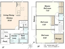【埼玉県/川口市大字安行小山】川口市安行小山　新築戸建　1号棟 間取り図
