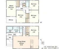 【埼玉県/川口市大字安行原】川口市大字安行原 新築戸建 C号棟 間取り図