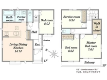 【埼玉県/川口市大字安行小山】川口市安行小山　新築戸建　H号棟 間取り図