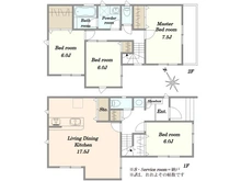 【埼玉県/川口市朝日】川口市朝日3丁目 戸建 3号棟 間取り図