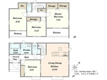 【埼玉県/川口市上青木】川口市上青木6丁目 新築戸建 B号棟 間取り図
