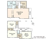 【埼玉県/川口市坂下町】川口市坂下町4丁目　新築戸建　A号棟 間取り図