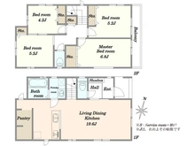 【埼玉県/川口市上青木】川口市上青木3丁目　新築戸建　B号棟 間取り図