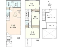 【神奈川県/横浜市戸塚区上倉田町】横浜市戸塚区上倉田町　中古戸建 間取り図
