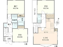 【神奈川県/川崎市高津区久末】川崎市高津区久末　中古戸建 間取り図