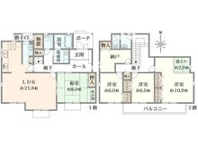 【東京都/八王子市元八王子町】元八王子町2丁目　中古戸建 間取り図