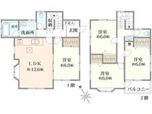 【神奈川県/横浜市鶴見区馬場】横浜市鶴見区馬場2丁目　中古戸建 間取り図