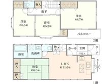 【東京都/足立区六月】足立区六月3丁目　中古戸建 間取り図