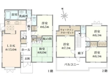 【神奈川県/横浜市緑区東本郷】横浜市緑区東本郷5丁目　中古戸建 間取り図