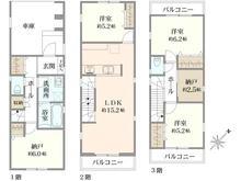 【神奈川県/川崎市幸区戸手】川崎市幸区戸手4丁目　新築戸建　4号棟 間取り図