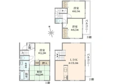 【神奈川県/川崎市高津区蟹ケ谷】川崎市高津区蟹ケ谷　中古戸建 間取り図