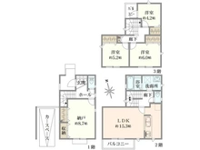 【神奈川県/川崎市宮前区平】川崎市宮前区平5丁目　新築戸建　9号棟 間取り図